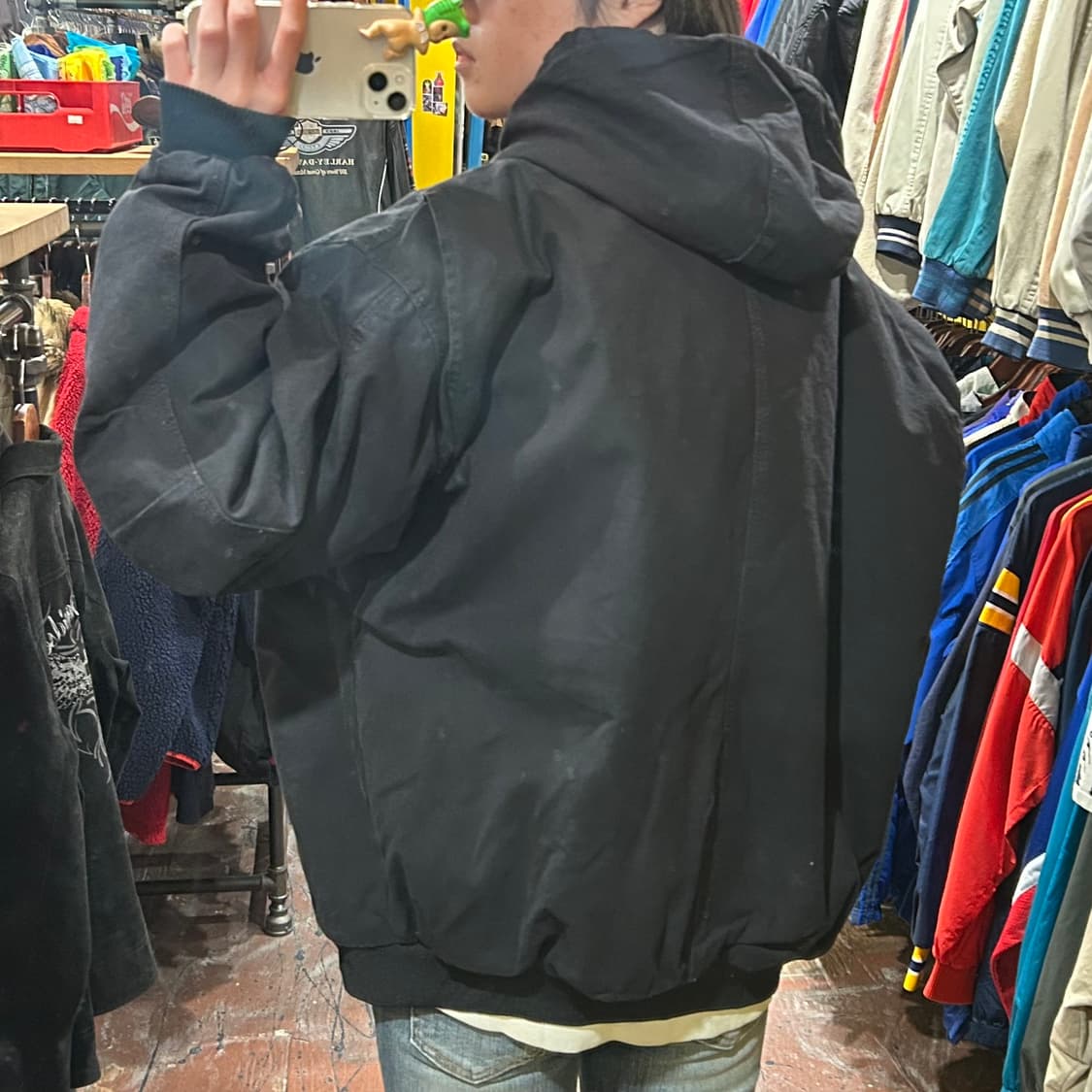 [HI]  berne 후드 자켓 블랙 상품이미지5