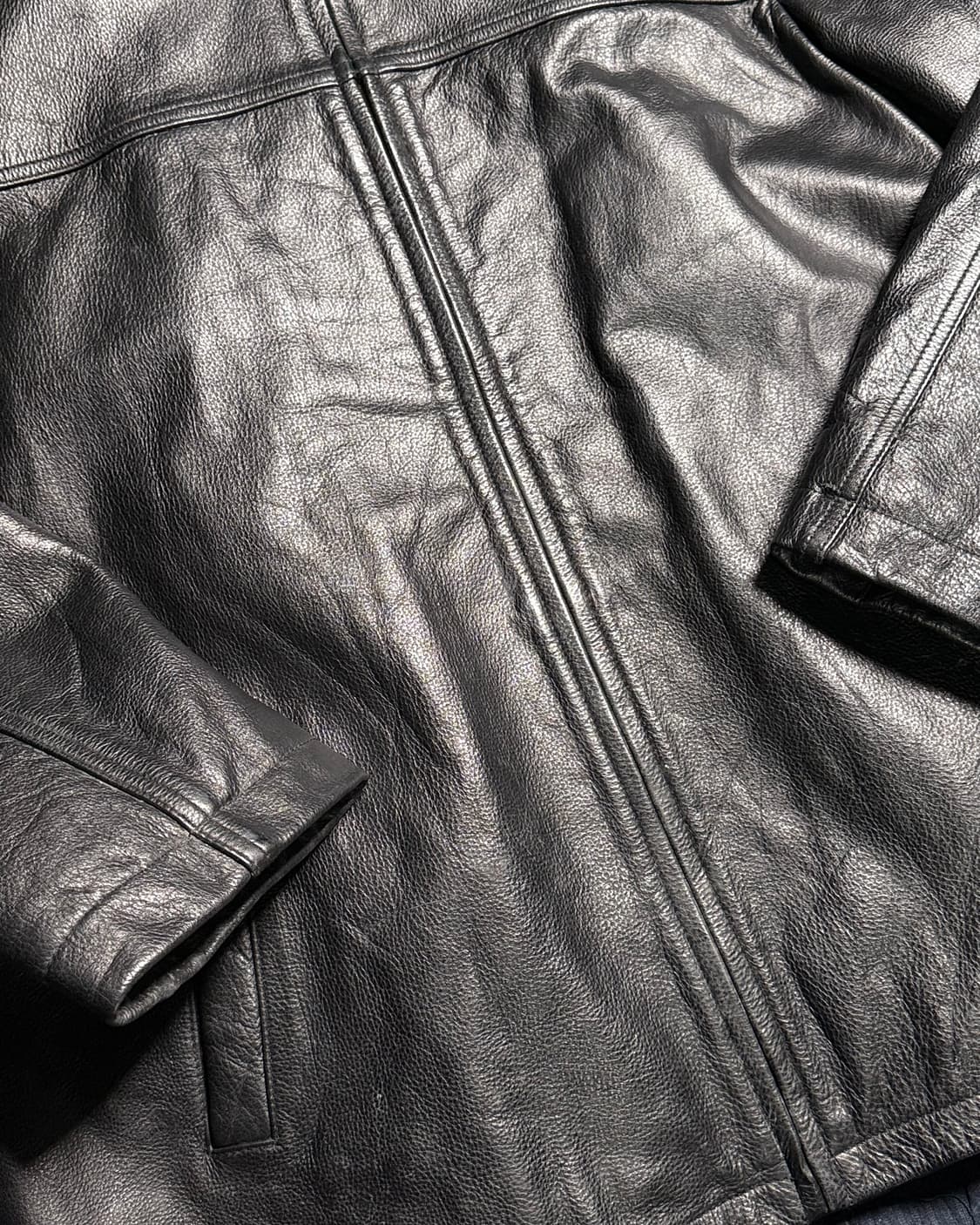 90-00‘s 찰스 클레인 카우하이드 카코트 L 상품이미지2