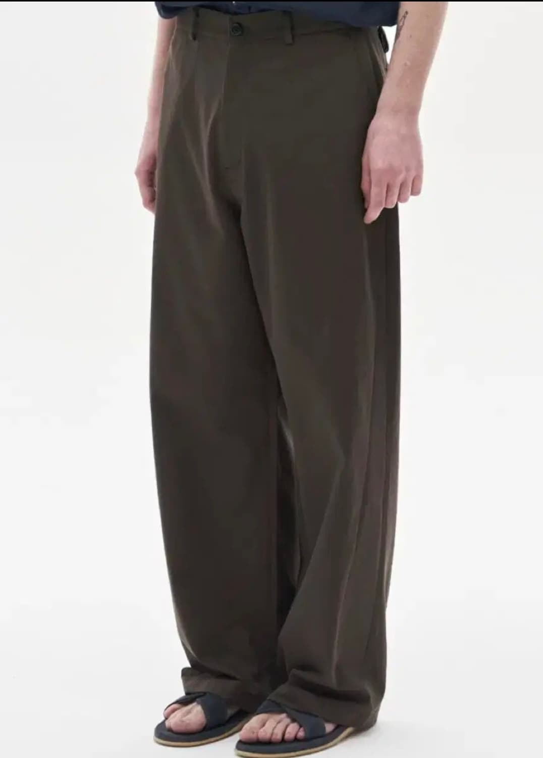 [1 새상품] 노운 웨이브 치노 팬츠 바지 브라운 상품이미지1