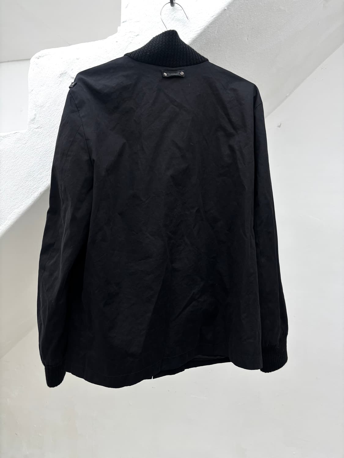 Ribbed leather detail jacket  상품이미지7