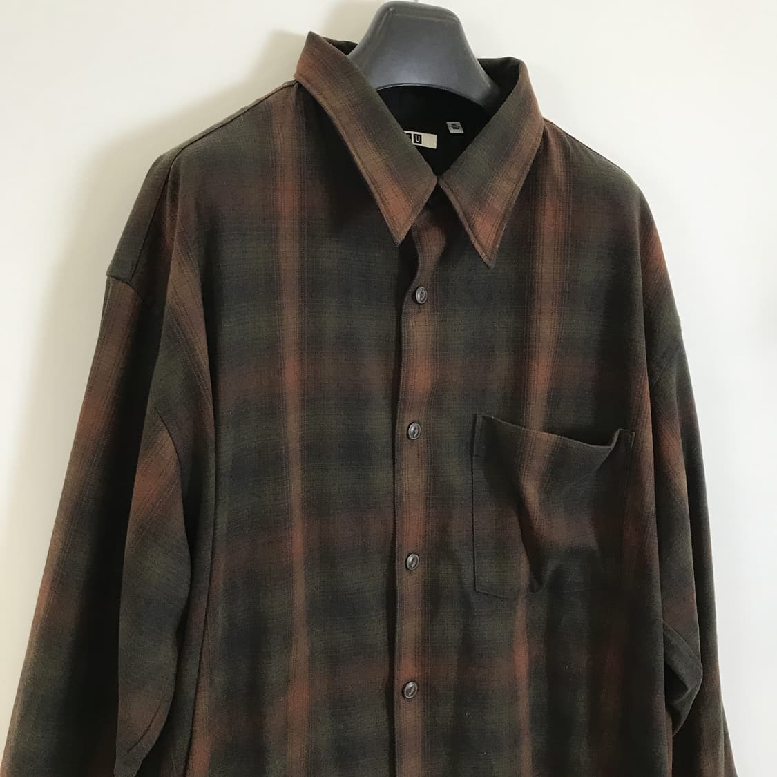 유니클로U 플란넬 옴브레 체크셔츠 [3XL] 상품이미지2