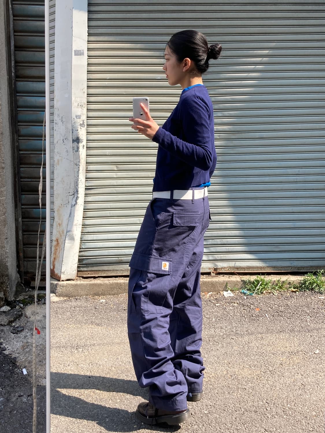 Carhartt 블루 워크 팬츠 상품이미지6