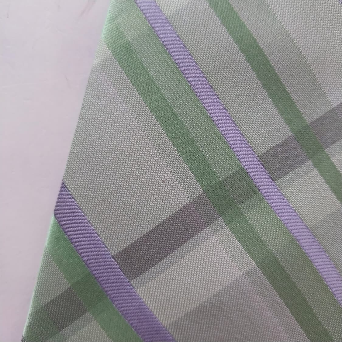 에스.티. 듀퐁 실크 그린 체크 넥타이 8.4cm B등급 K2356
 상품이미지8