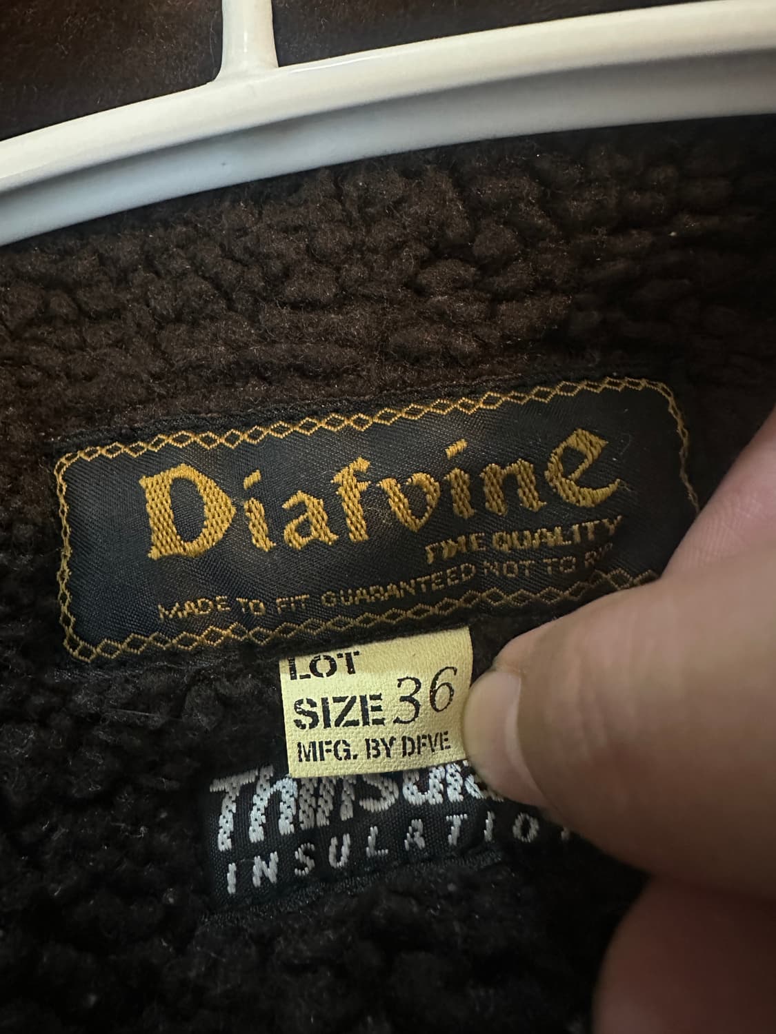 디이프바인 소가죽 무스탕자켓 상품이미지8