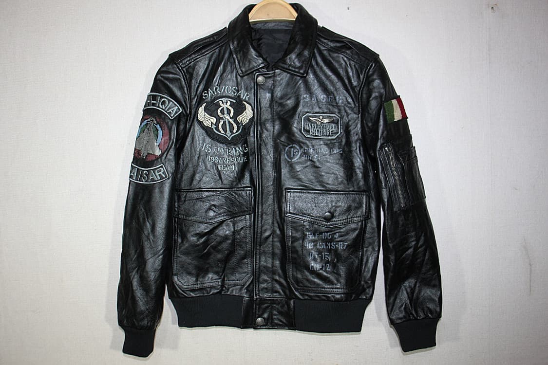 Vintage leather jacket 가죽 항공자켓(우리95) 상품이미지1