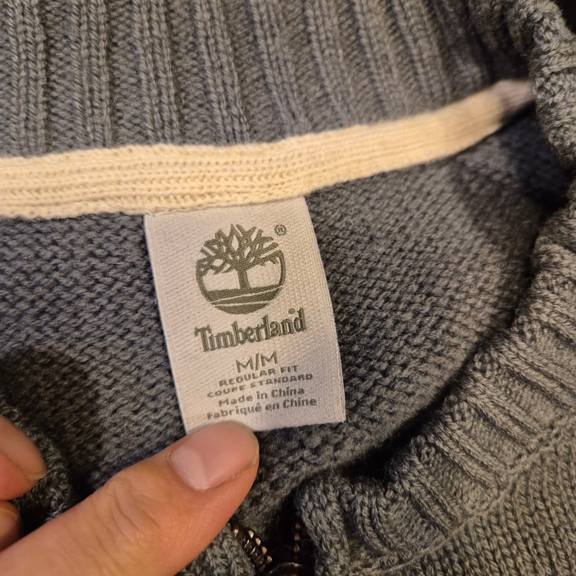 M 팀버랜드 단가라 집업니트  상품이미지3