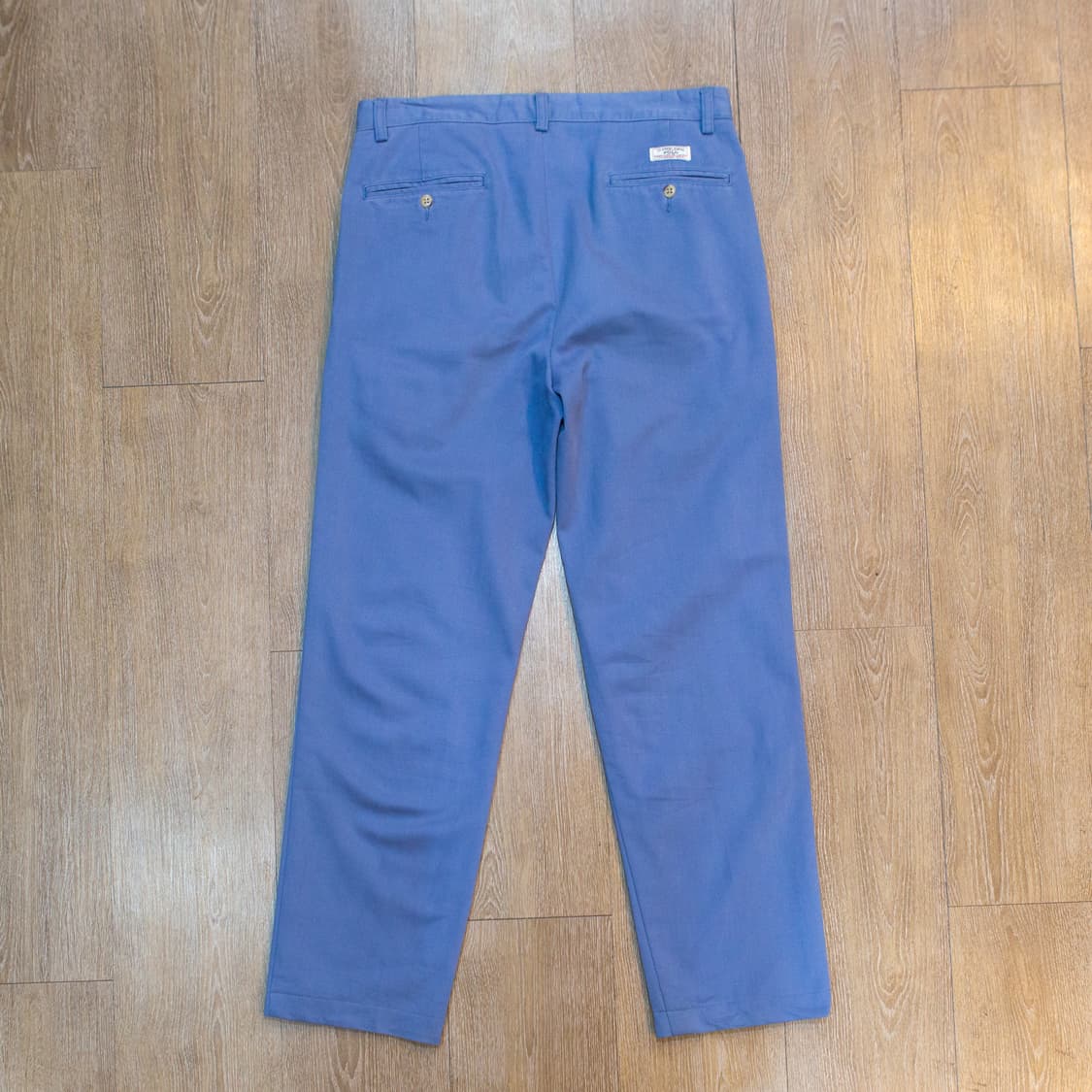 90s 폴로 랄프로렌 투턱 치노 팬츠 블루 상품이미지5