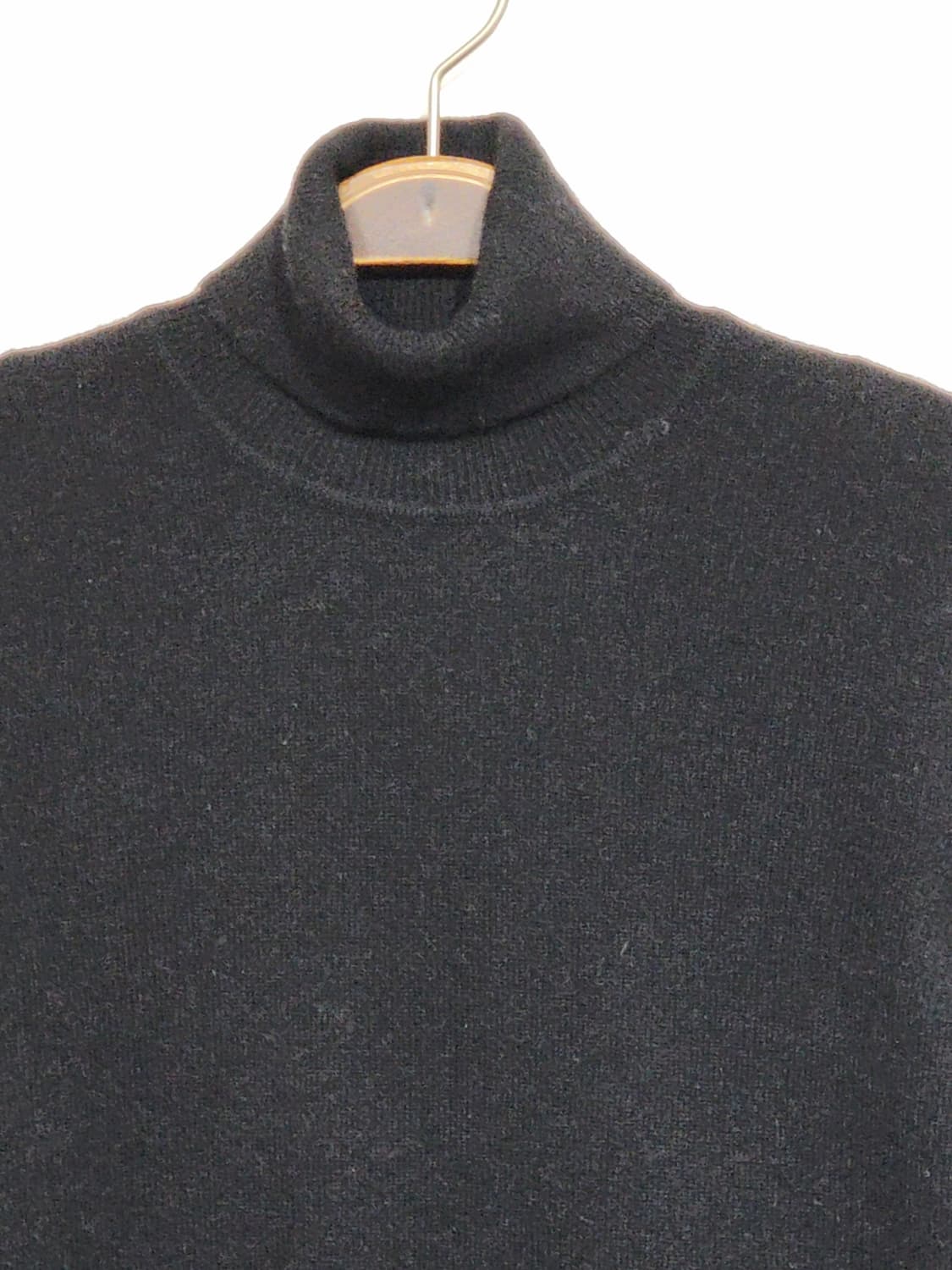 (S) 터틀넥 캐시미어 니트 블랙 목폴라 무지 스웨터  상품이미지2