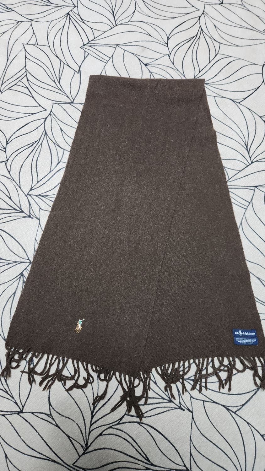 폴로 랄프로렌 램스울 브라운 머플러 상품이미지1