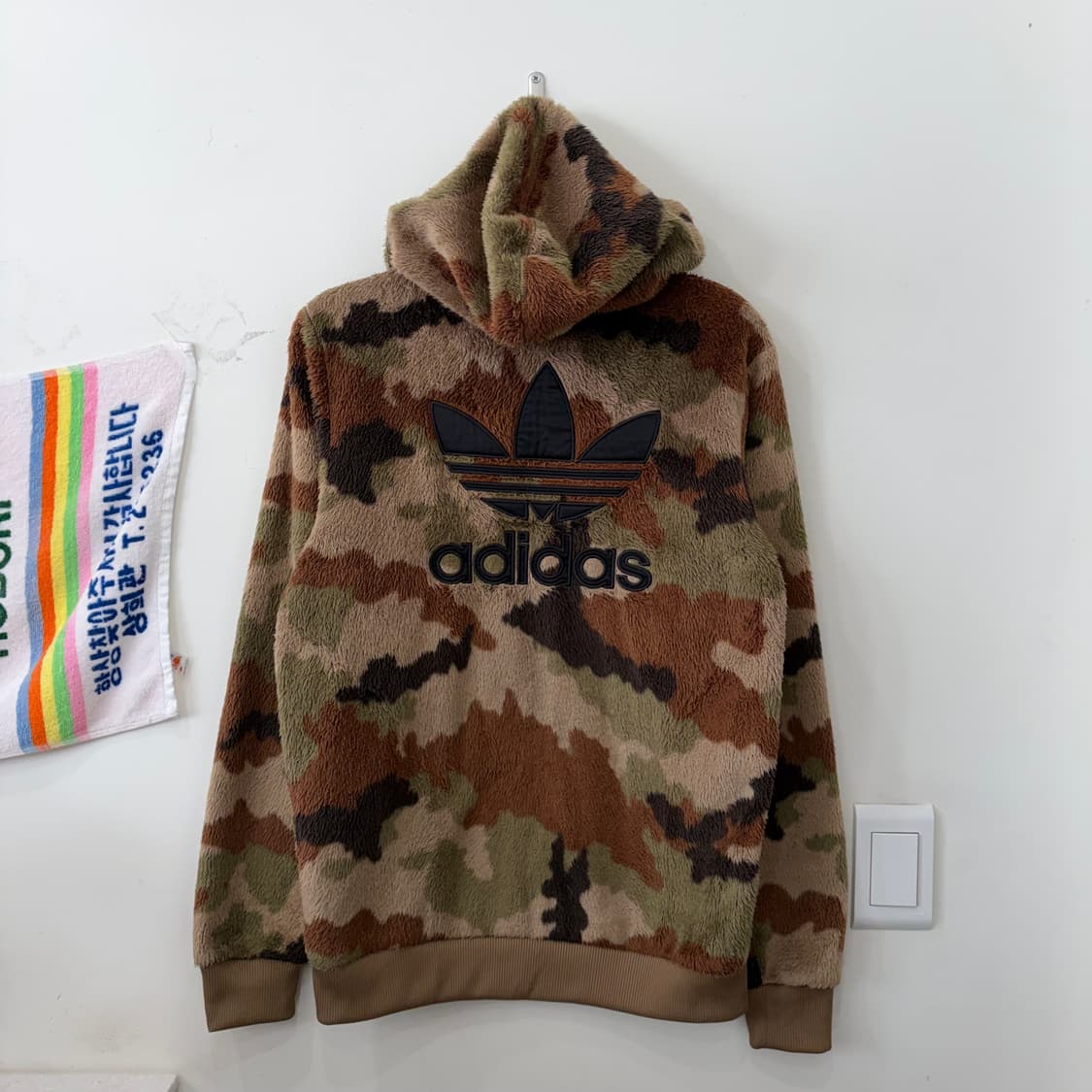 260. 아디다스 카모 후리스 후드집업 상품이미지2