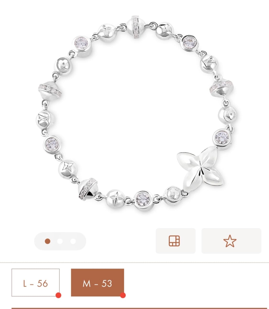 (새상품) 루이비통 Lv 글로브 팔찌 상품이미지1