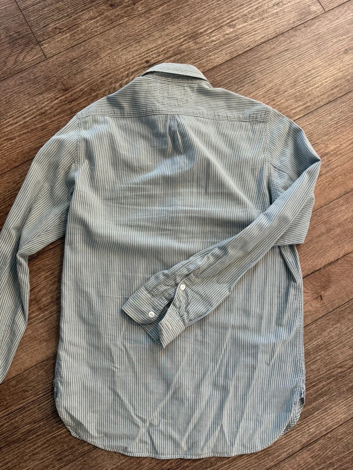 RRL 더블알엘 스트라이프 워크셔츠 블루/화이트 상품이미지2