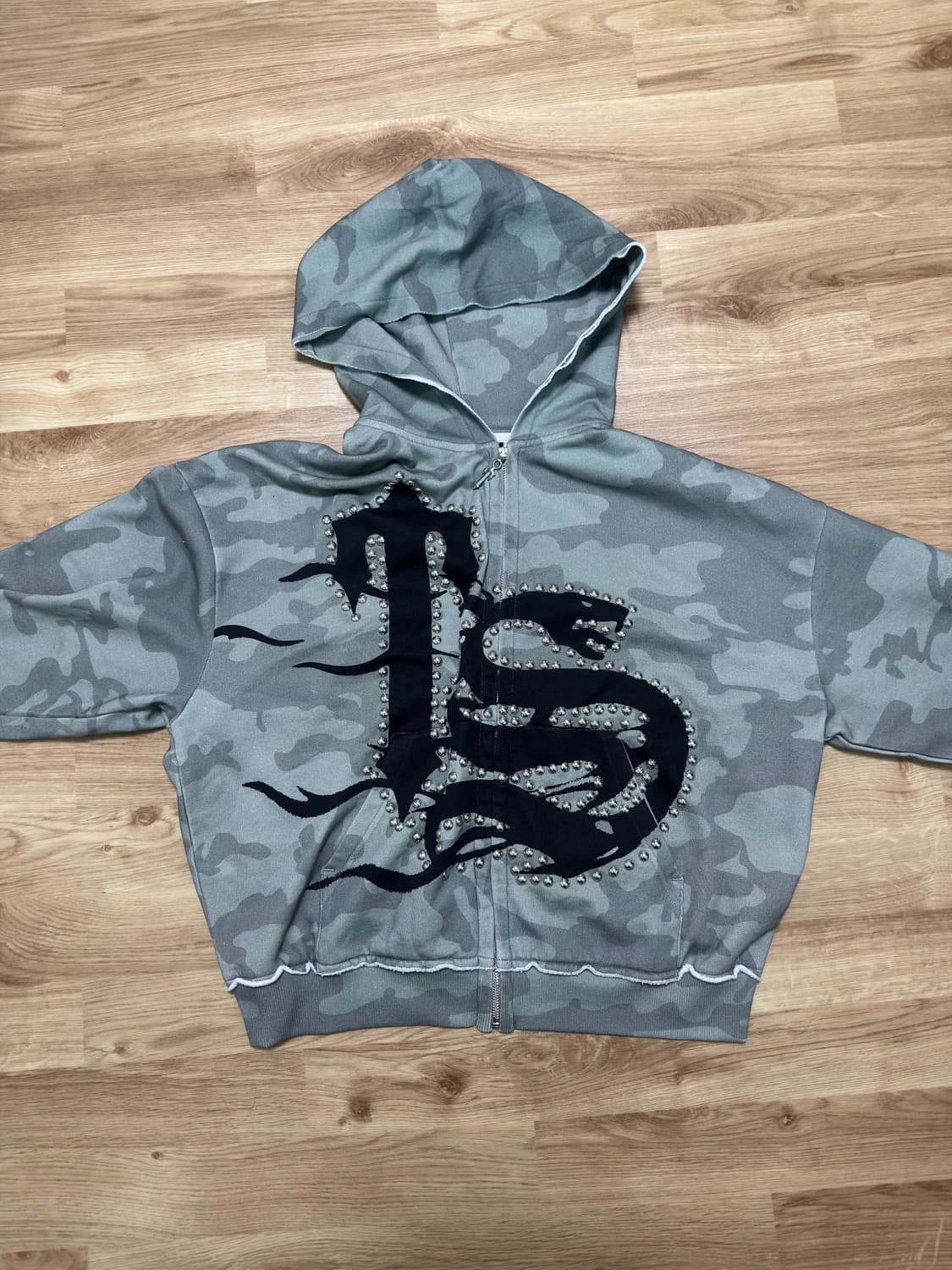 트랩스타 자수 후드집업 상품이미지1