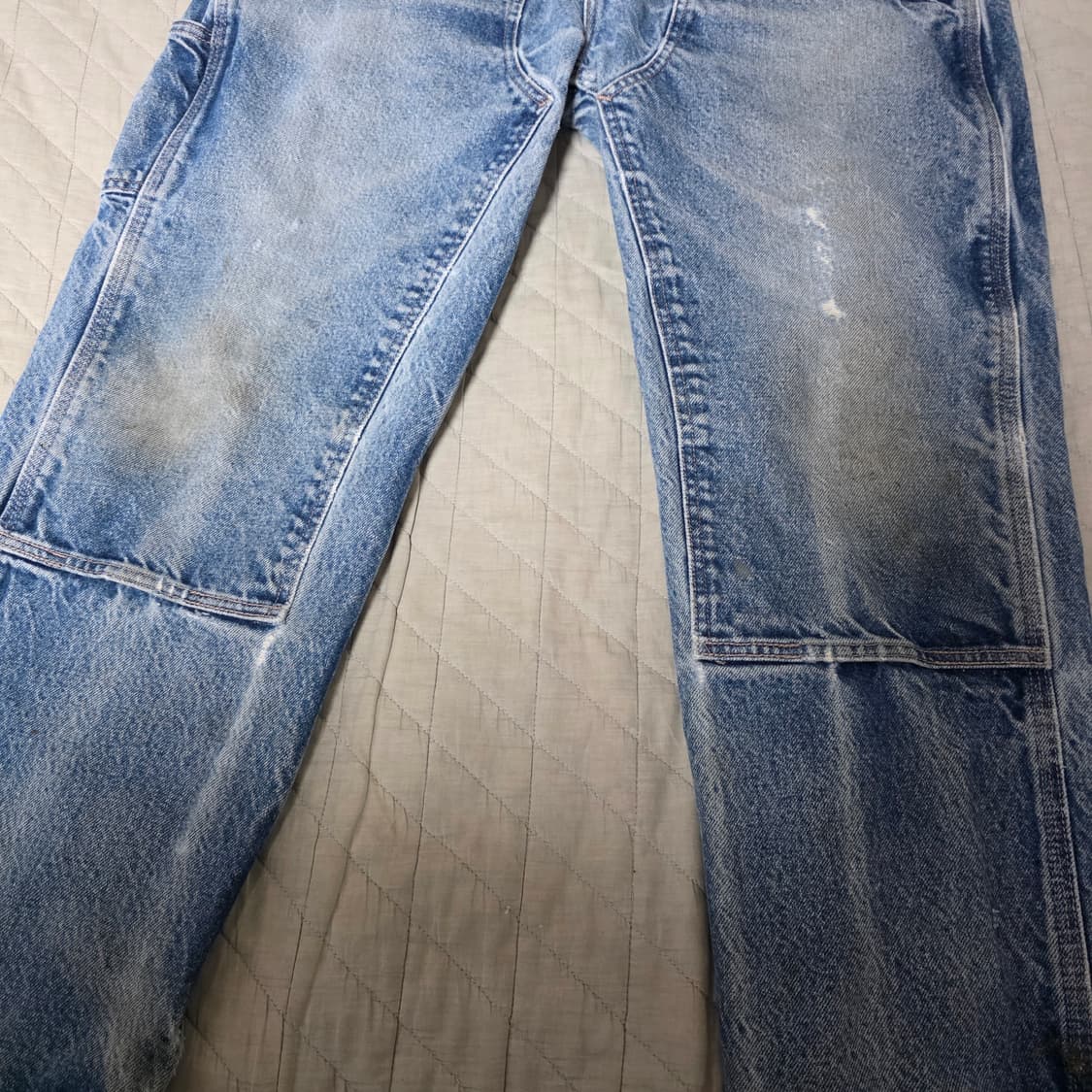 [40X30] 빈티지 칼하트 더블니 FR 데님팬츠 워시드 B20 상품이미지2