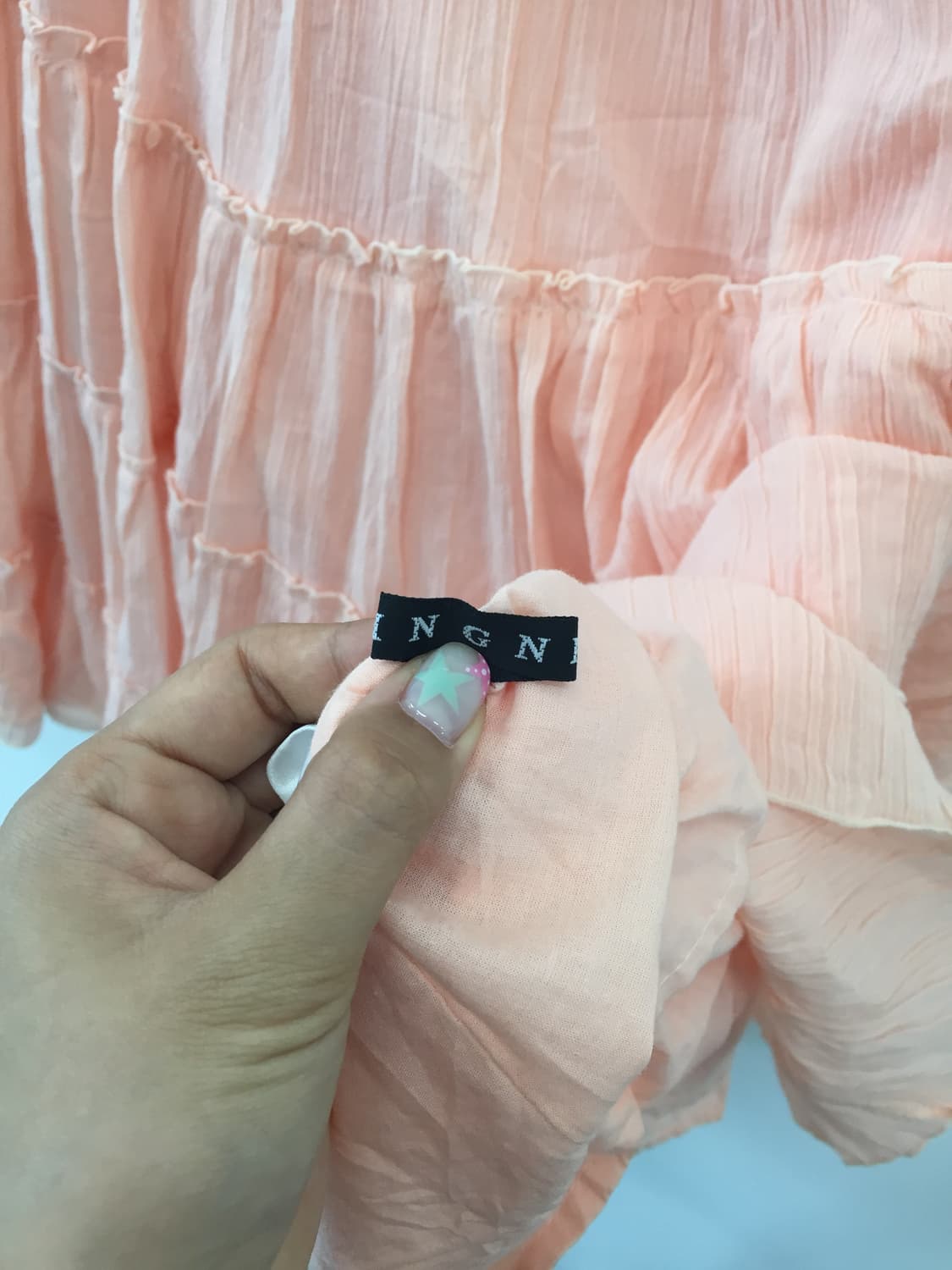 Jpn Peach Tiered Cotton Skirt 상품이미지8