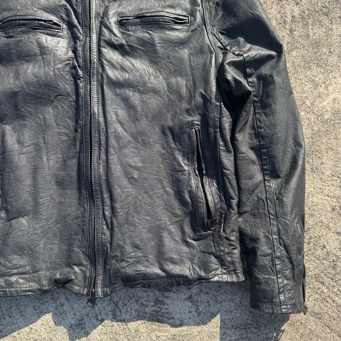 [XL] Levis 리바이스 캐피탈E 카페레이서 가죽 레더 자켓 상품이미지6