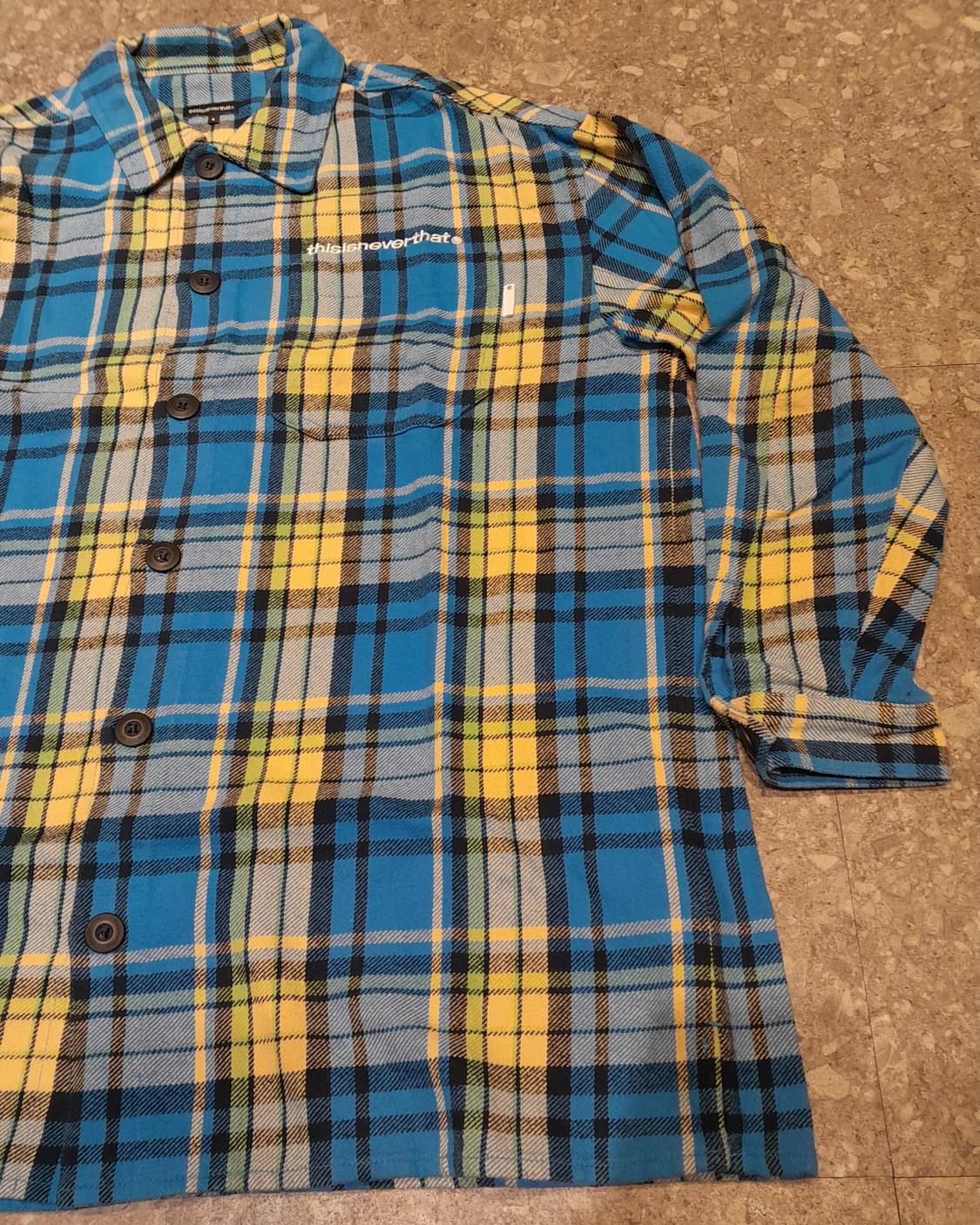 💥디스이즈네버댓 자수 체크셔츠 (S) 
 상품이미지3