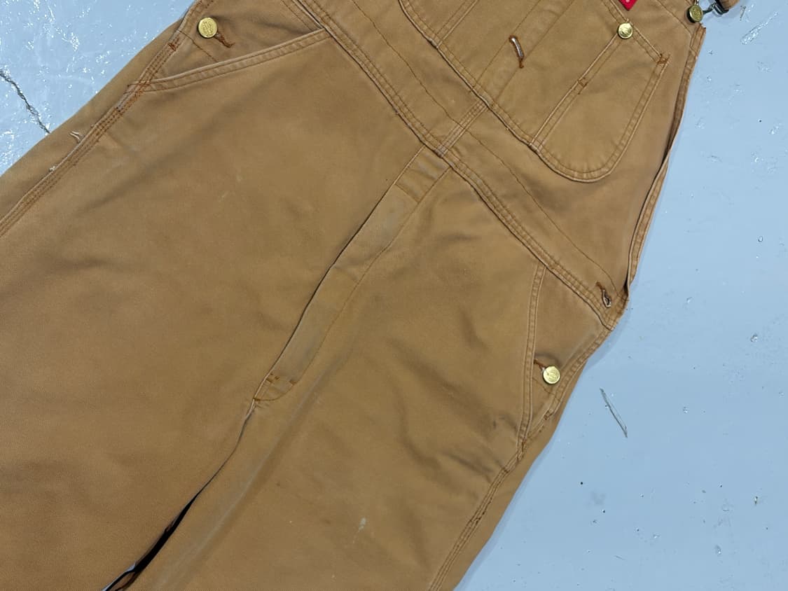 디키즈(Dickies) 빈티지 덕 캔버스 브라운 오버롤 상품이미지6