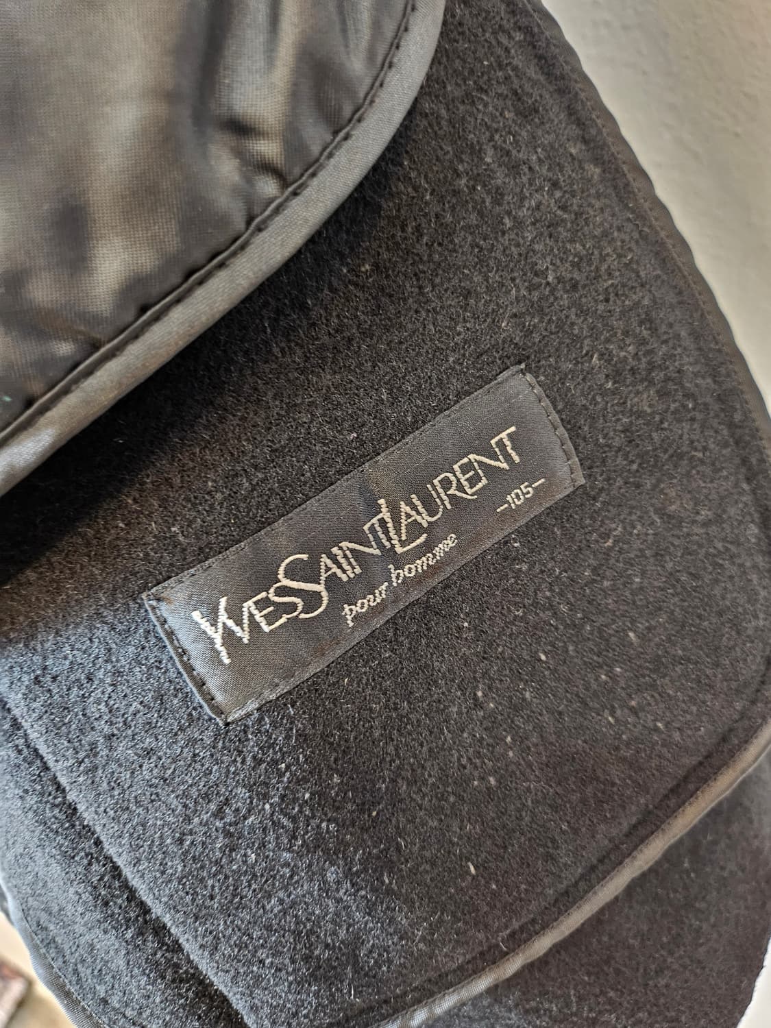 YSL 입생로랑 헤링본 모직코트 105 XL 상품이미지8