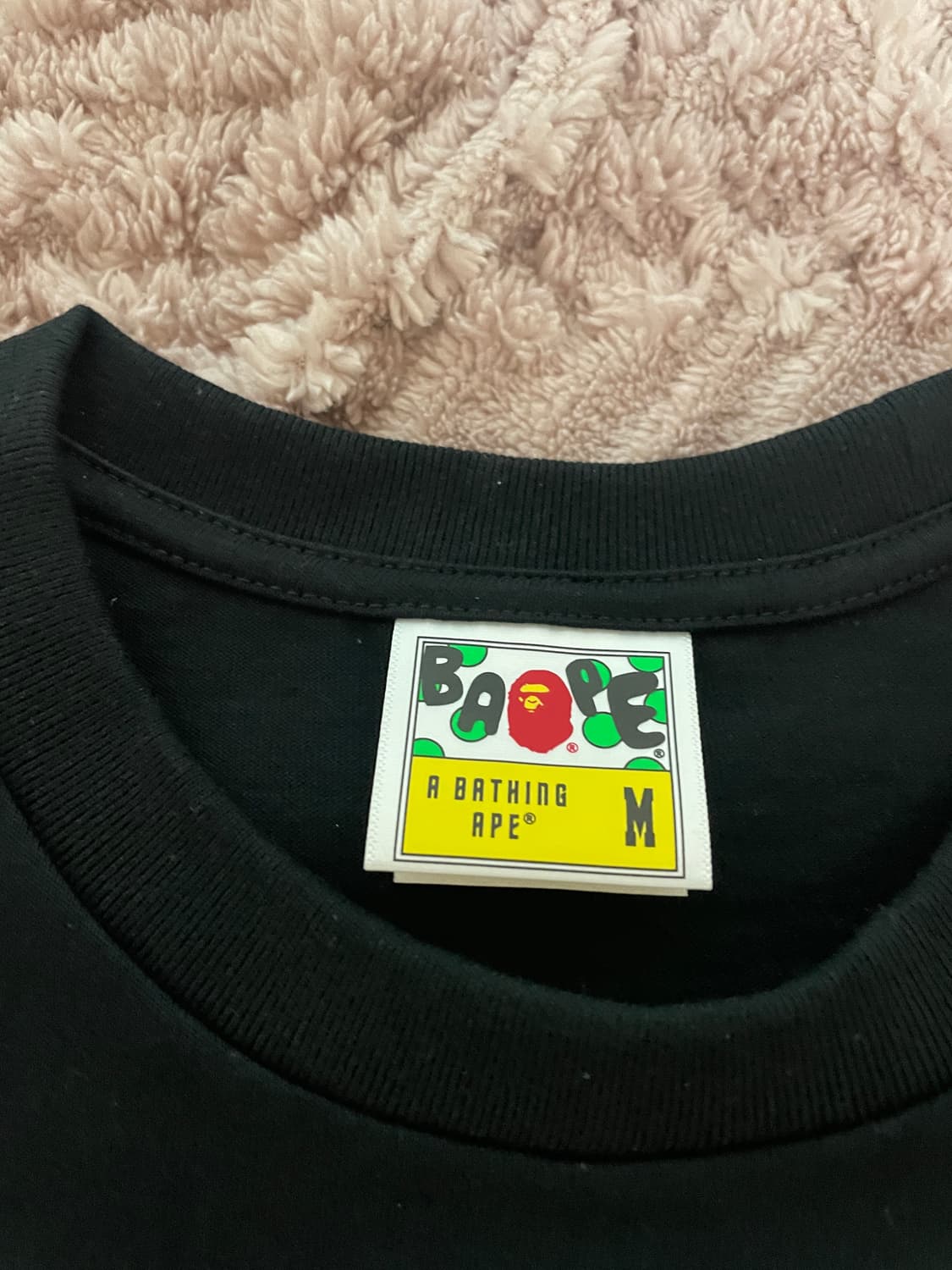 베이프 스크린 카모 반팔티 블랙 M 상품이미지3