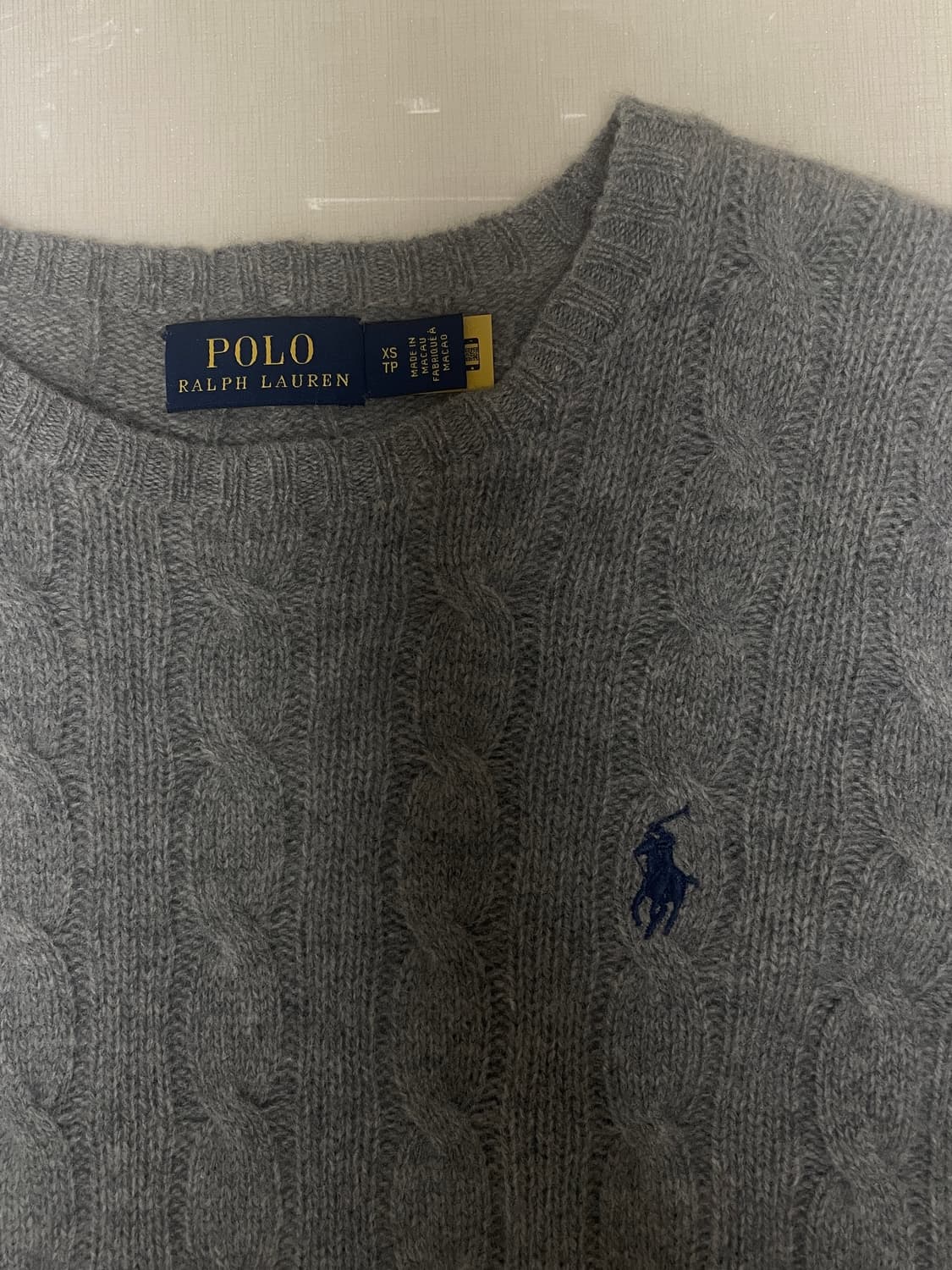 폴로 랄프로렌 우먼 니트 xs 그레이 상품이미지2