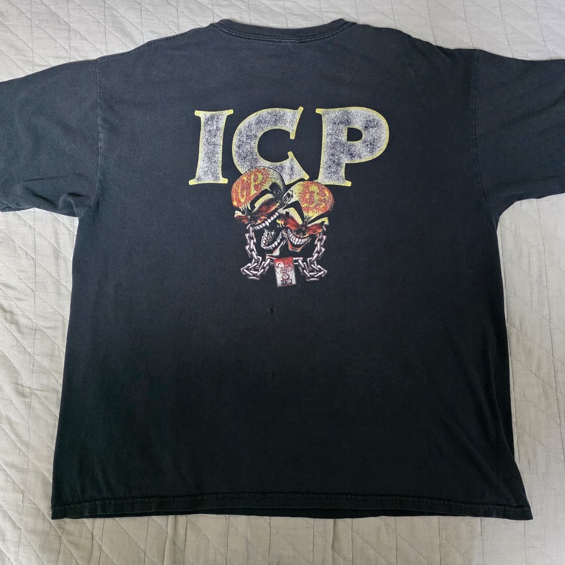 [XL] 00s ICP 트윈 스컬 빈티지 랩티 밴드티 트래쉬드 상품이미지4