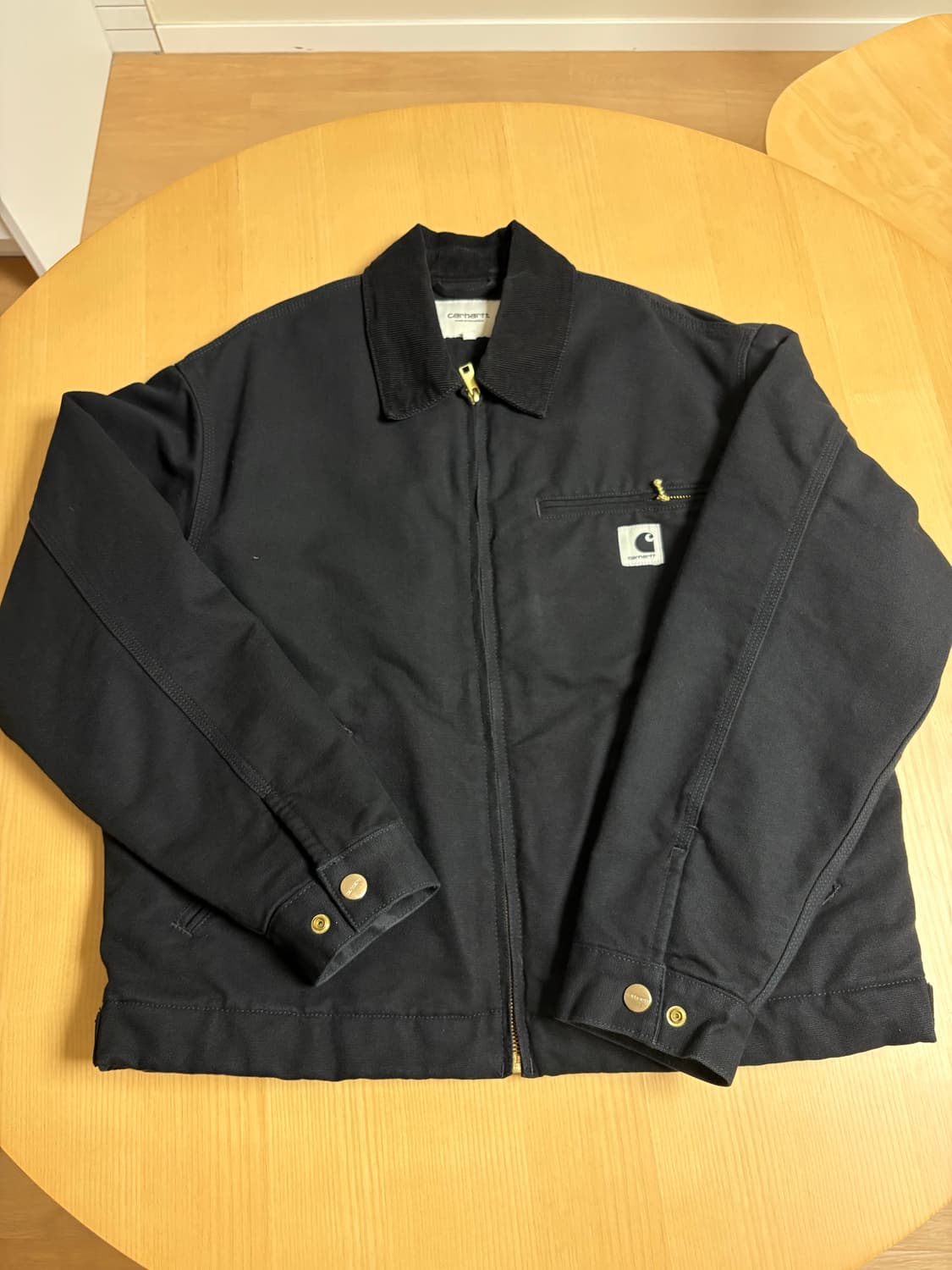 (W) 칼하트 WIP 오가닉 코튼 디어본 캔버스 OG 디트로이트 자켓 블 상품이미지2