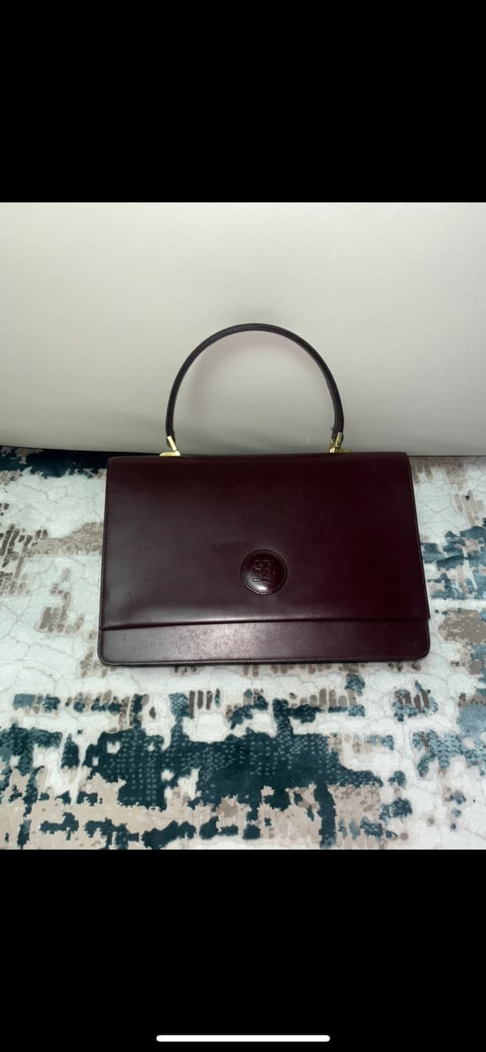 루이까또즈 버건디 가죽 숄더백  상품이미지1