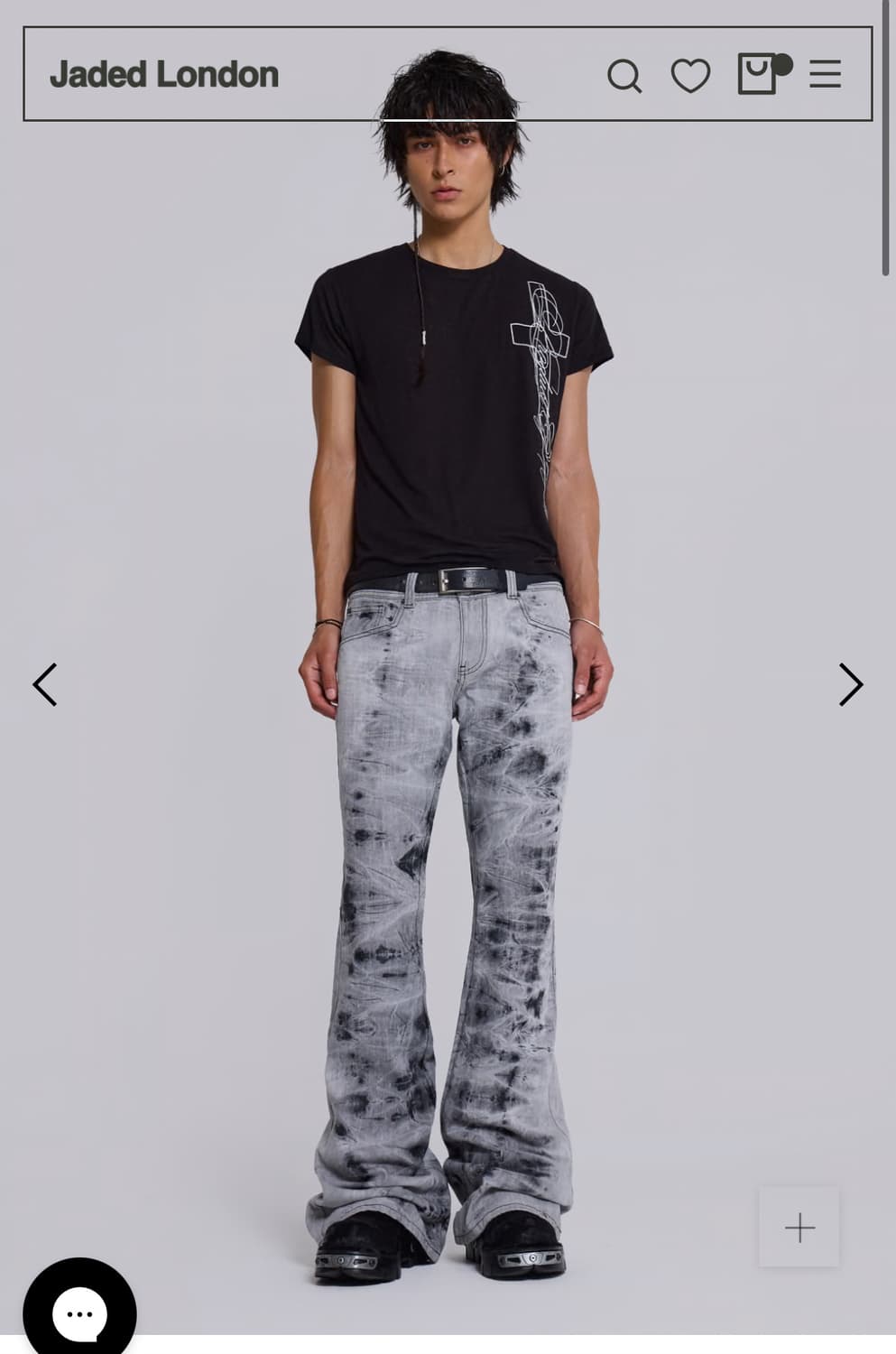 제이디드런던 Grey Tie Dye Drift Jeans 상품이미지1