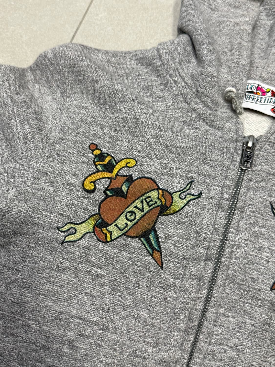 히스테릭 글래머 아카이브 사랑과 증오 후드 집업 자켓 상품이미지2