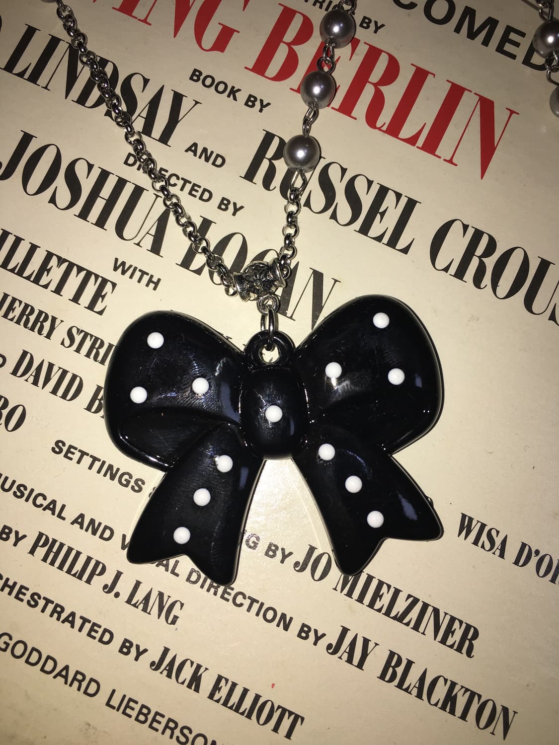 No. 48 / 귀여미검정 왕리본 목걸이 상품이미지3