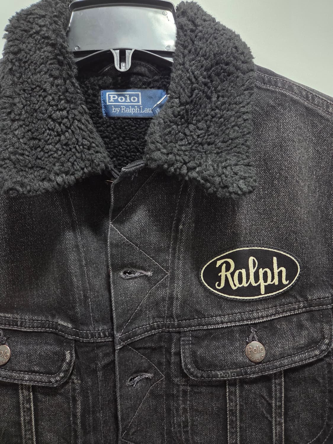 폴로 랄프로렌 플리스 데님 트러커 셰르파 자켓 상품이미지3