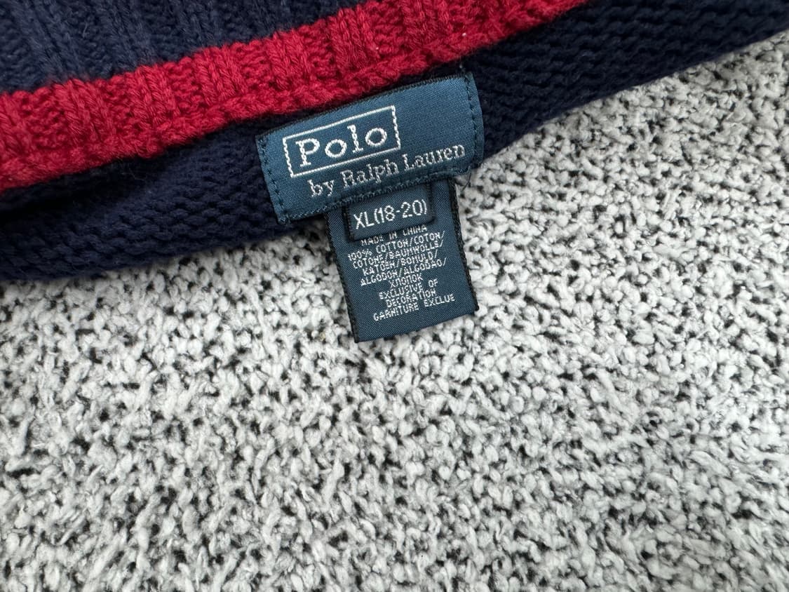 폴로 랄프로렌 빅포니 반집업 니트 상품이미지4
