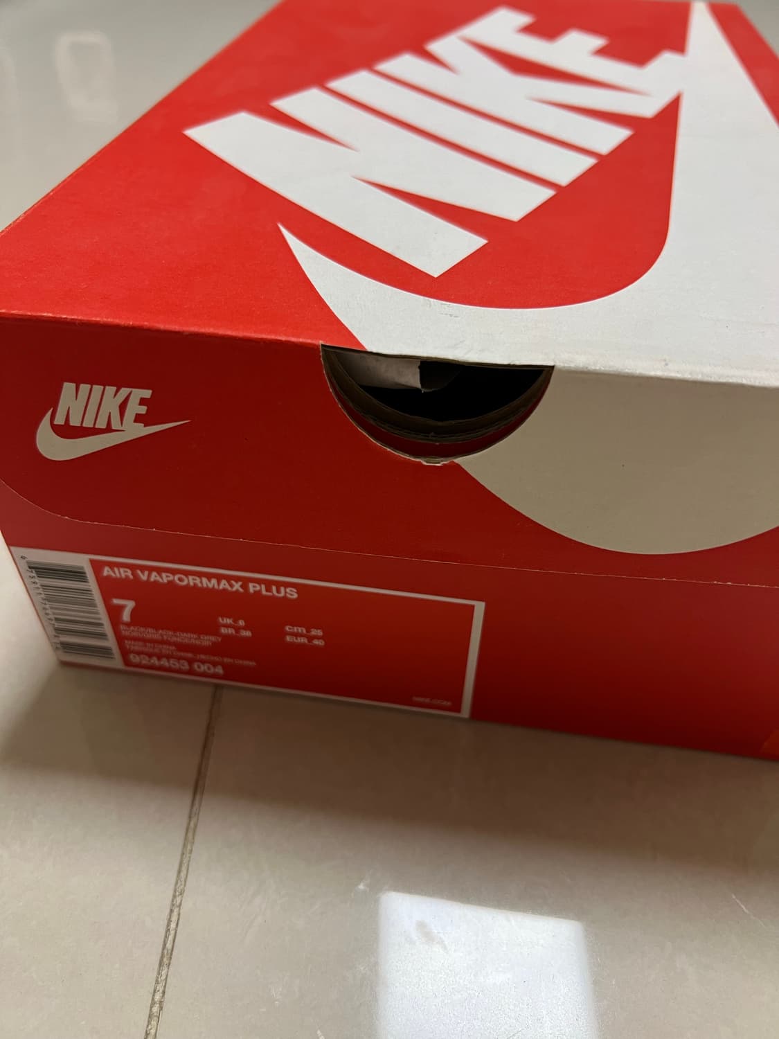 나이키 베이퍼맥스 트리플블랙 250 새제품 상품이미지1