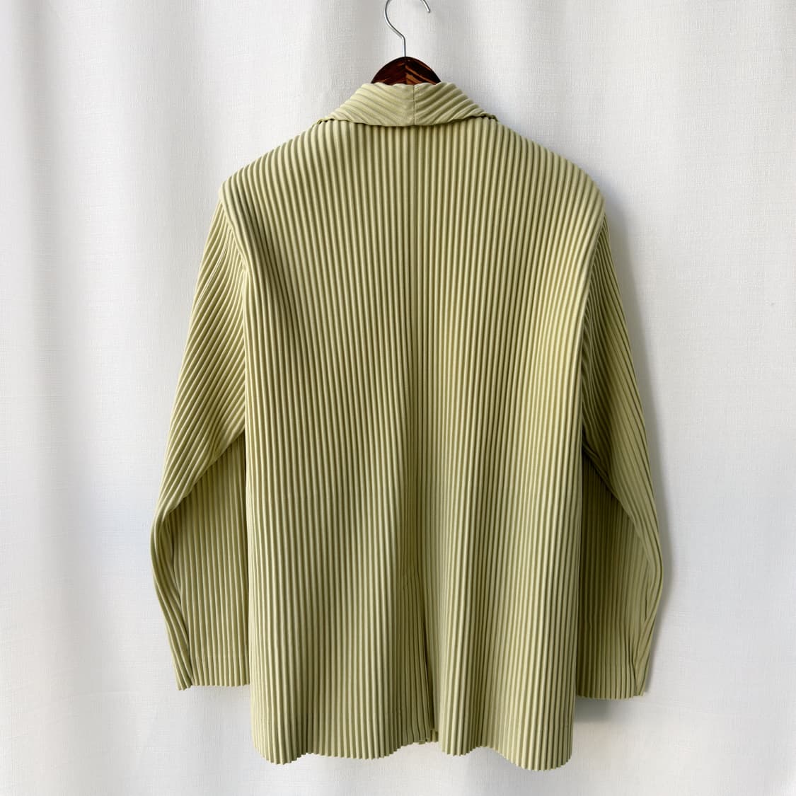 이세이 미야케 옴므 플리세 플리츠 테일러드 자켓 베이지 그린 2사이즈 상품이미지9