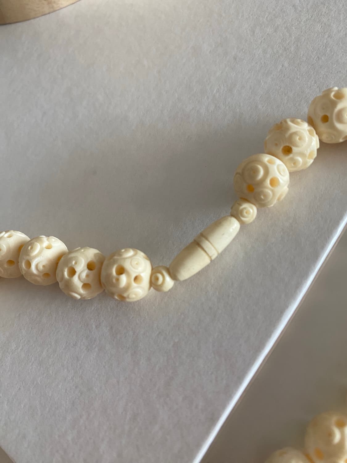 빈티지 조각 아이보리 목걸이 상품이미지10