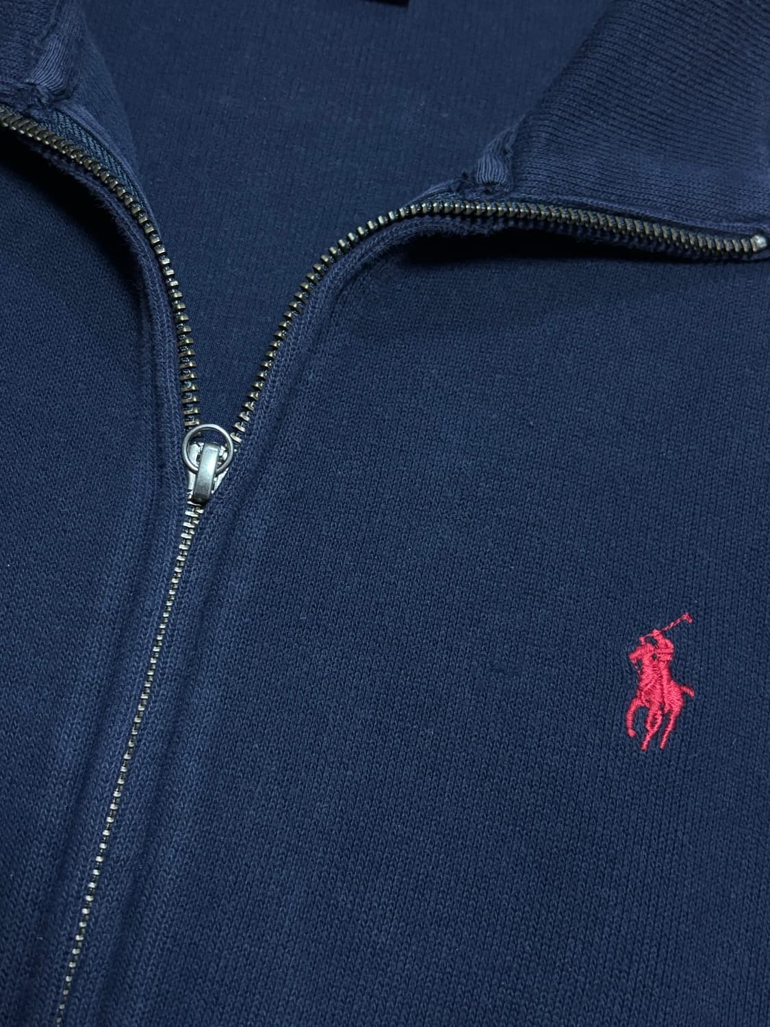 폴로 랄프로렌 네이비 니트 집업 상품이미지5