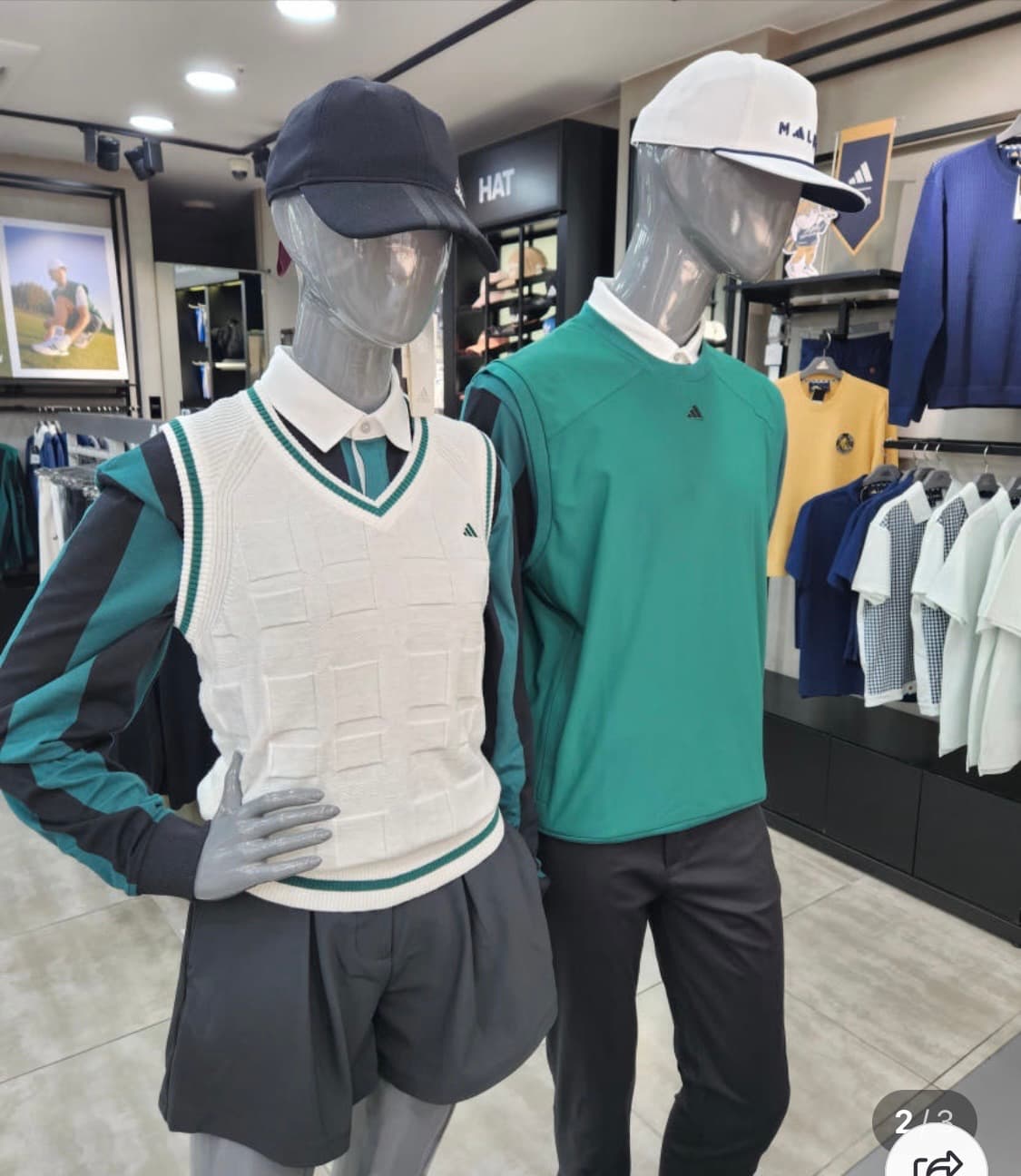 아디다스 골프 go to 스트라이프 코튼 셔츠 상품이미지6