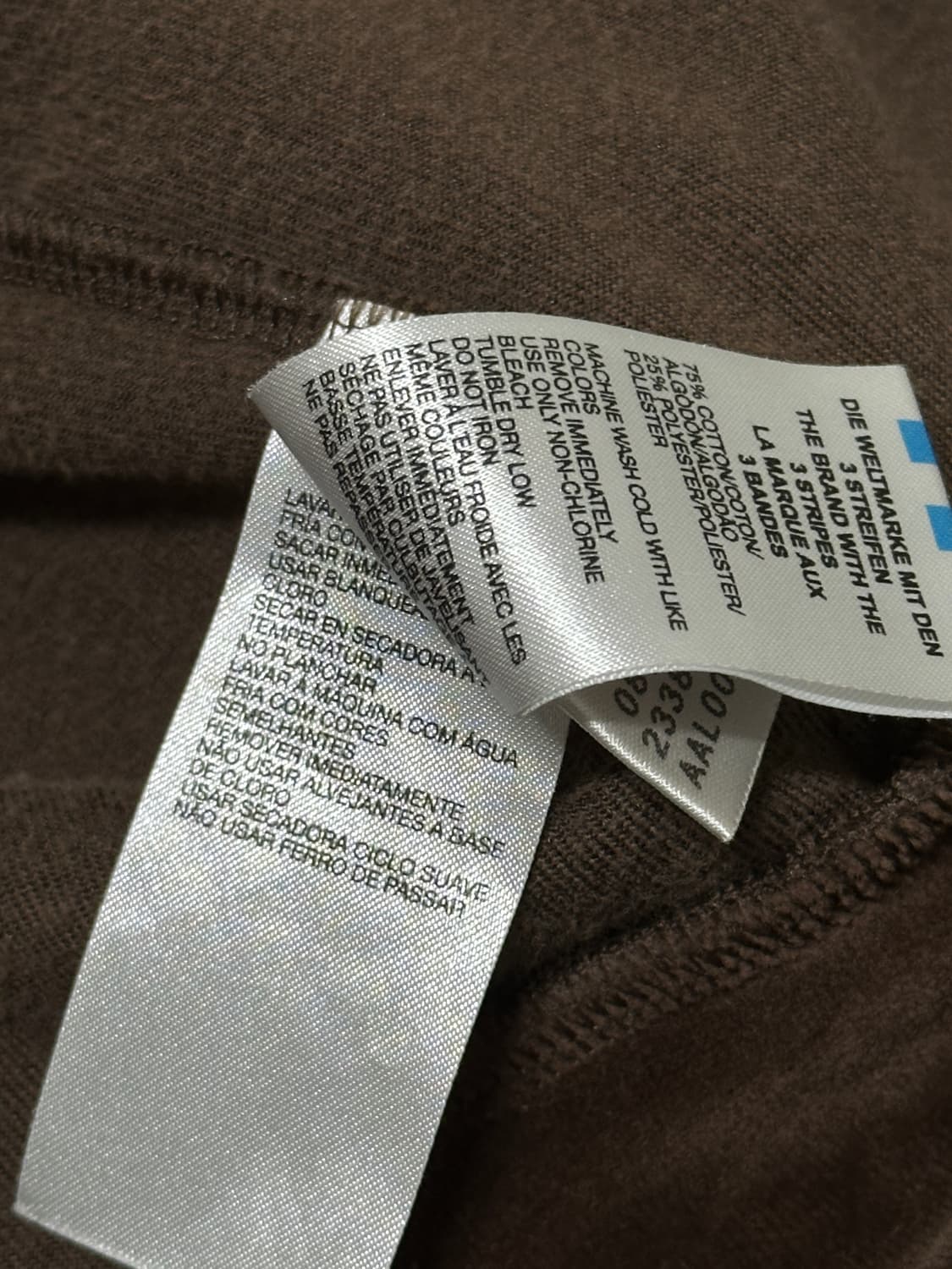 (착샷) Adidas 아디다스 벨루어 브라운 져지 3XL 실측 4XL 상품이미지9