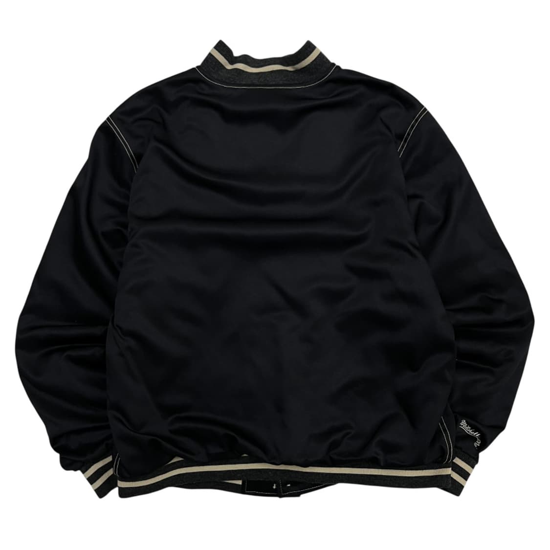 미첼앤 네스 90s 빈티지 불스로고 차콜 바시티 자켓 L 상품이미지3