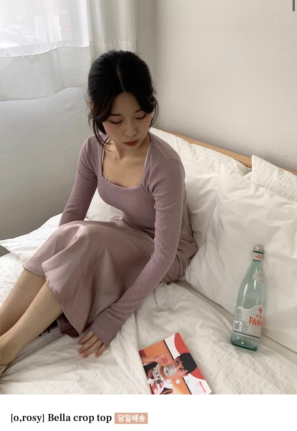 오이니 MADE 벨라 크롭탑 (모브) Bella crop top 상품이미지1