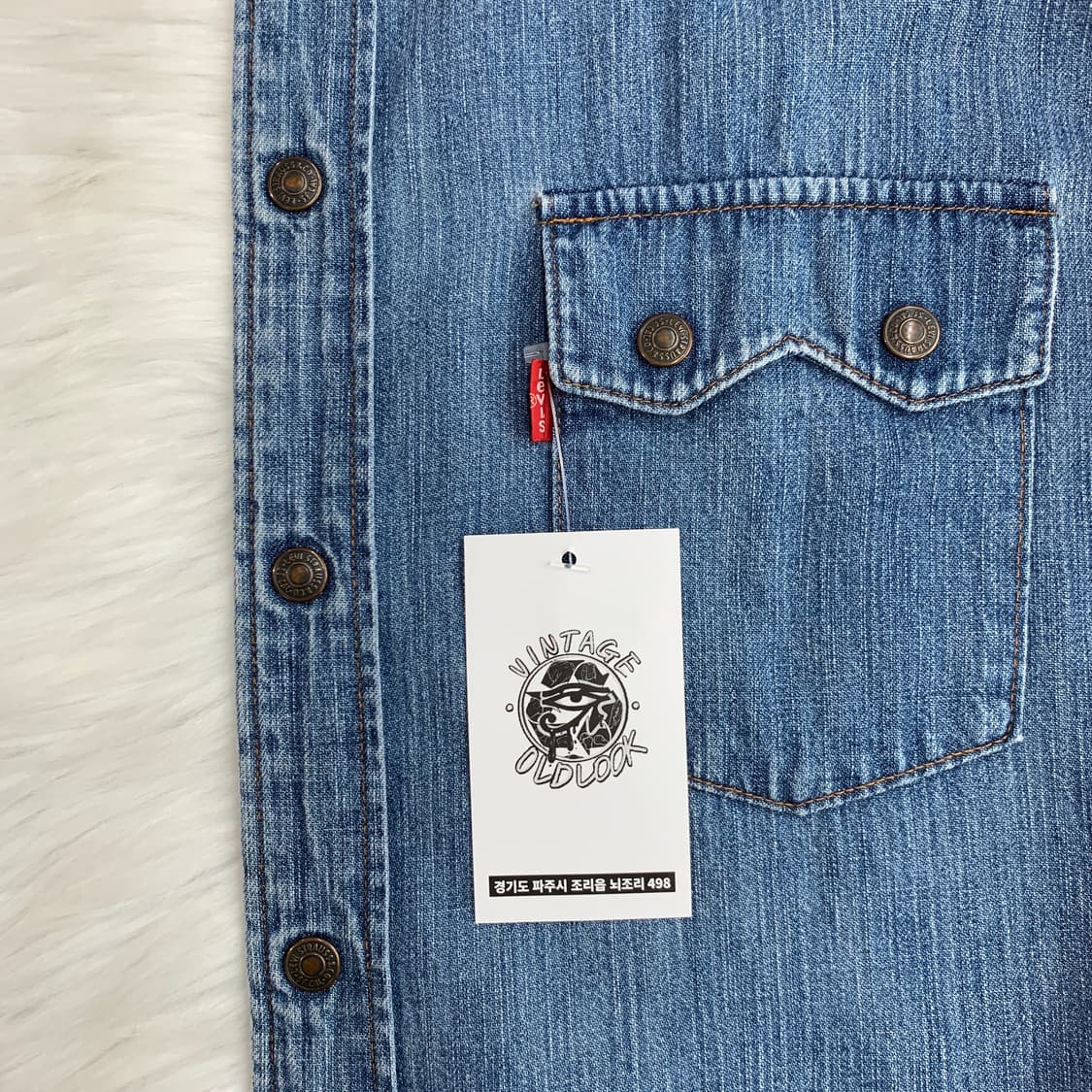 리바이스 Levi's 웨스턴 데님 셔츠 1641 상품이미지7