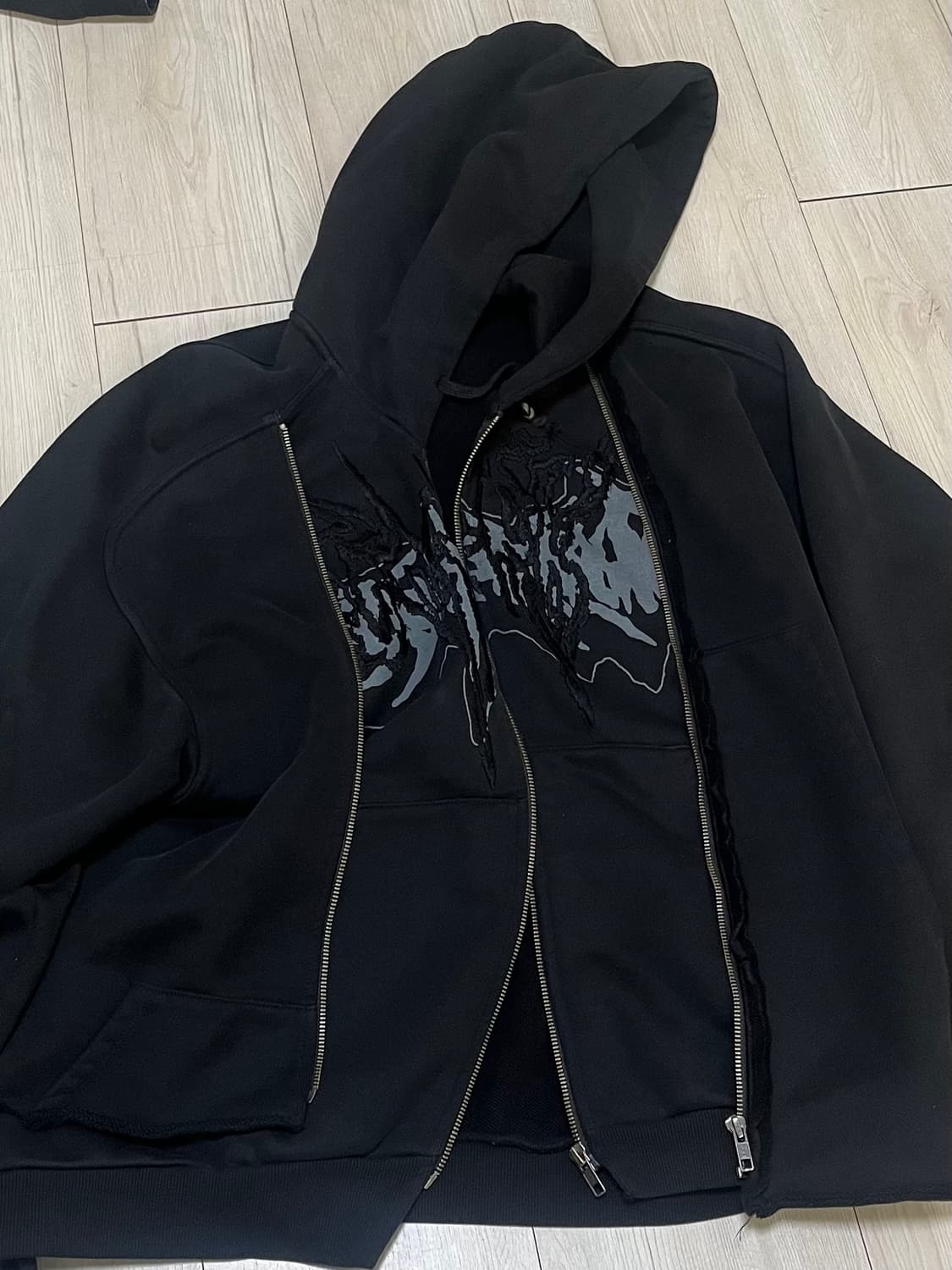 코스트퍼킬로 후드집업 블랙 상품이미지2