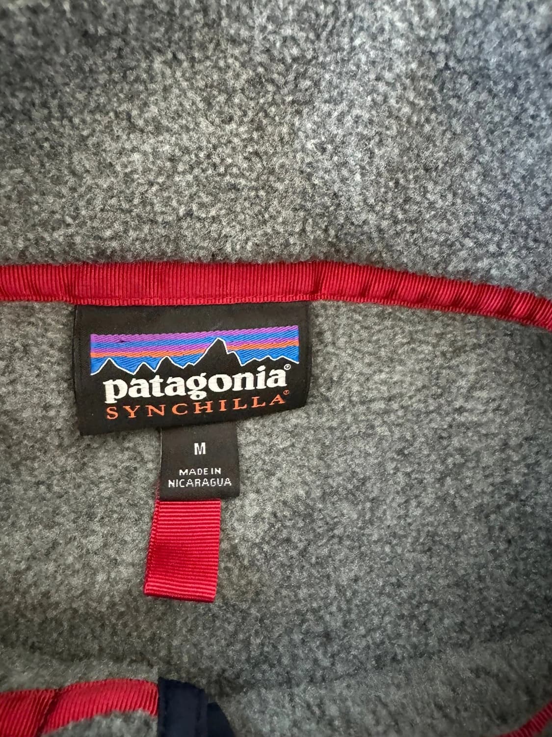 10s 파타고니아 신칠라 스냅-T 그레이/네이비 니카라과 상품이미지4