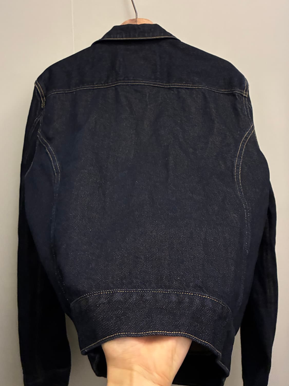 (L~XL)올세인츠 인디고 데님 트러커자켓 초어자켓 올드세인츠 상품이미지8