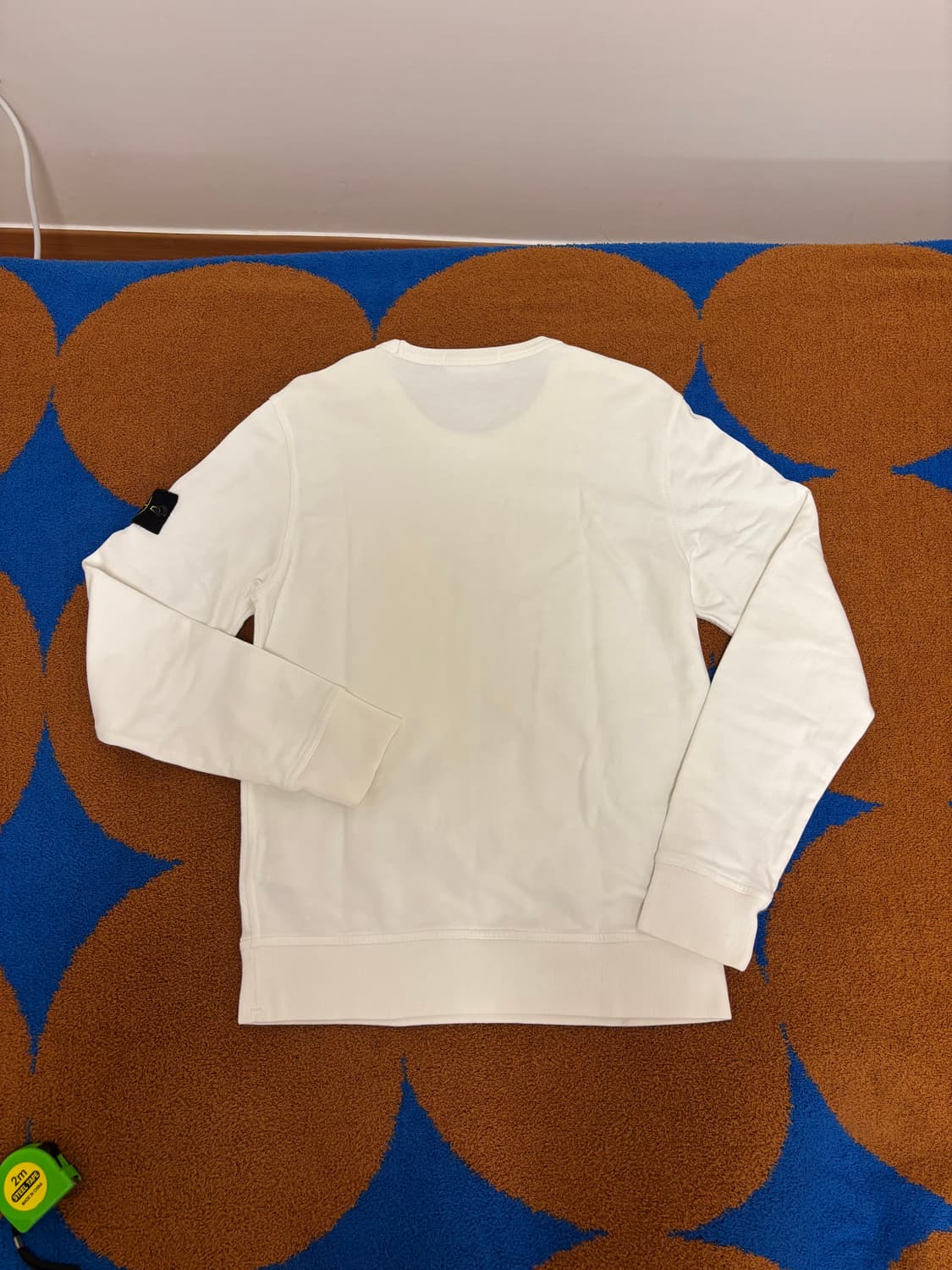 스톤아일랜드 화이트 나일론포켓 스웻셔츠 맨투맨 상품이미지5