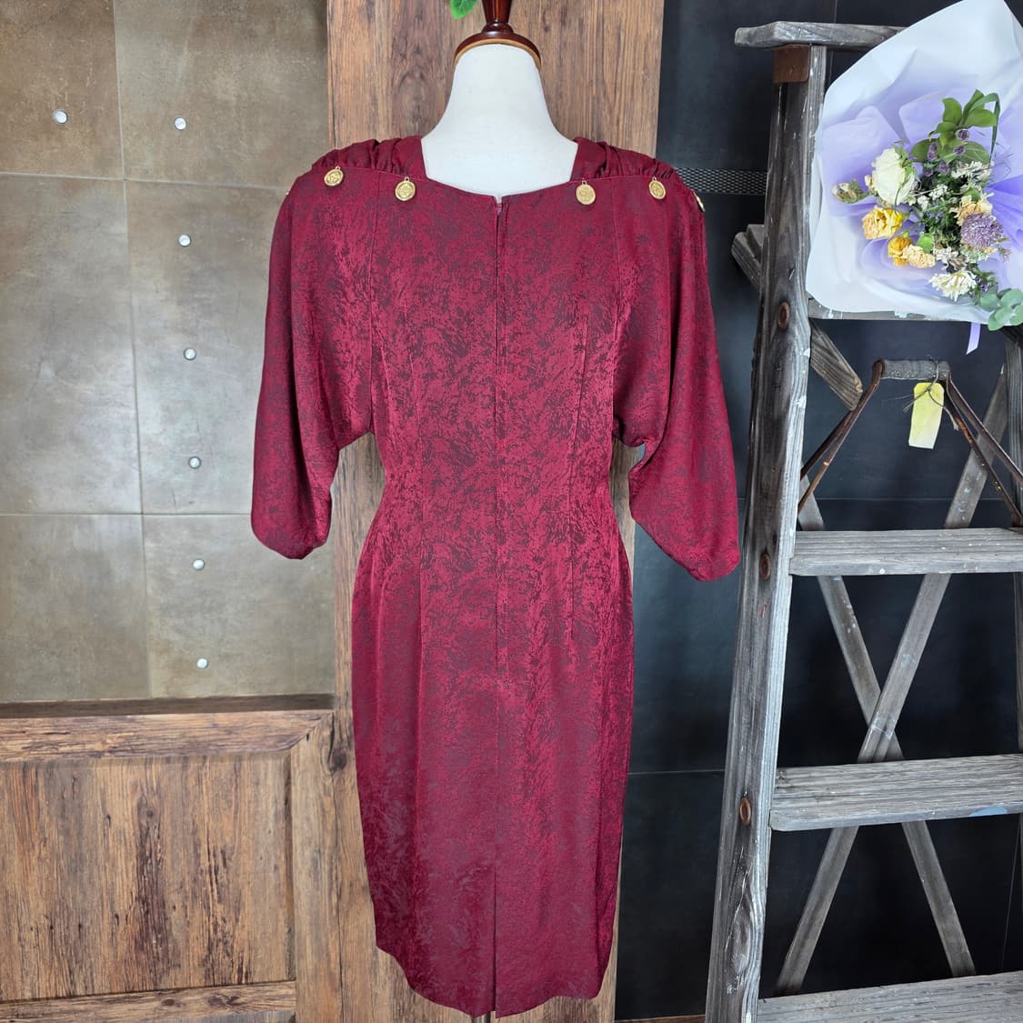 레트로 코인 포인트 원피스 상품이미지5