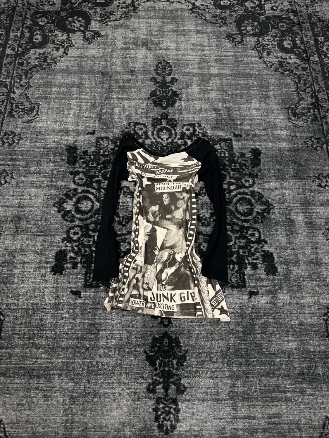 Shc punk printing raglan cut sew 상품이미지6