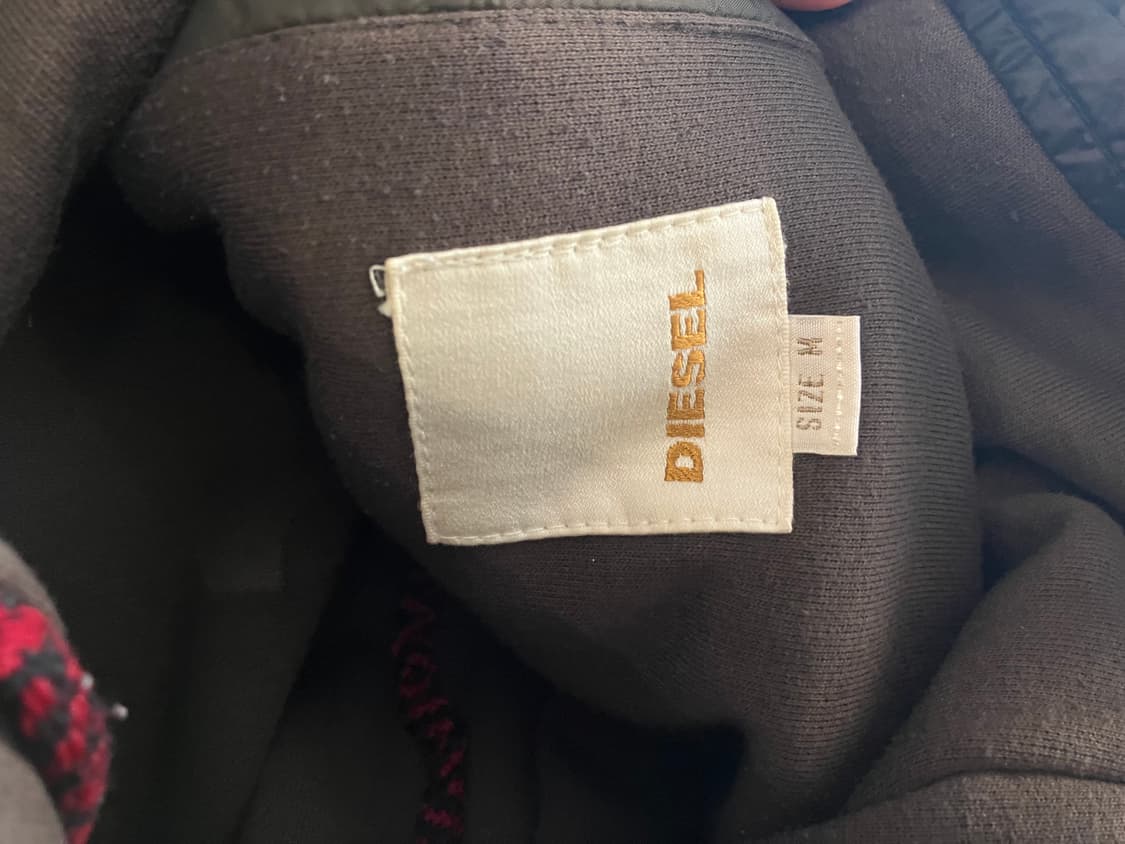 Diesel 블랙 퀼팅 자켓 M 상품이미지7