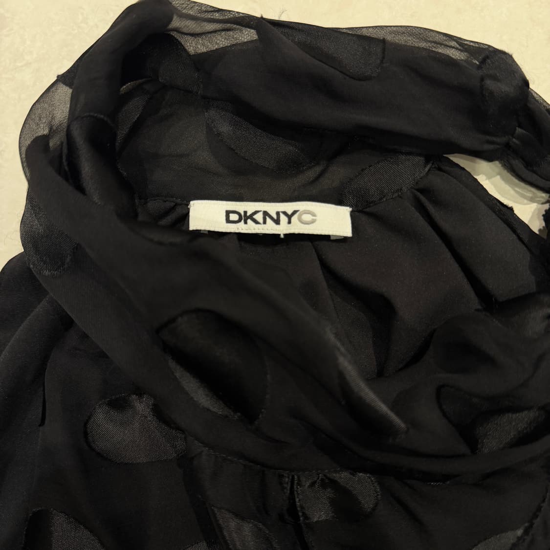 DKNY 블랙 도트 블라우스  상품이미지3